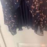 For Cynthia  NWT navy skirt with dark tan birds Photo 3