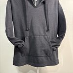 Green Tea Hoodie Pullover Sweatshirt Black Pockets Women's Size‎ M Medium Gray Photo 3