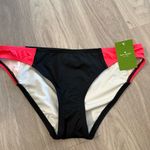 Kate Spade  New York Bikini Bottom – Black & Pink Colorblock – Size M – NWT Photo 1