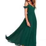 Lulus Make Me Move Forest Green Maxi Dress • Sz S Photo 1