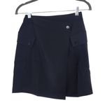 Bishop and Young Black Cargo Mini Wrap Skirt NWT Size XS Mini Black Military Skirt Photo 0