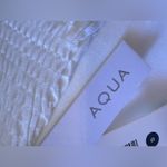 AQUA Dresses Women's White Sleeveless Ruffle Trim Square Neck Dress Size S Photo 3