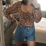 Wild Fable Long Sleeve Floral Corset Top Photo 0