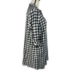 J.Jill Petite Medium Shirt Dress Buffalo Plaid Roll-Tab Sleeves Pockets V-Neck Photo 4