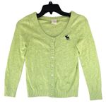 Abercrombie & Fitch Vintage Abercrombie Fitch Womens Button Up Cardigan Size S Green Y2K Preppy Photo 0
