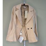 Palmer//Harding NWT Two Button Linen Blend Blazer in Beige Size UK 8/US 4 Photo 4