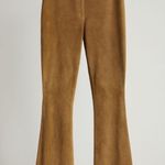 Willi Smith  Women's Vintage Brown Genuine
Leather Suede Pants Photo 0