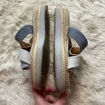 Splendid  Fara French Blue Leather/Suede Espadrille Sandals Women's 8M Photo 3