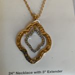 Time and Tru Gold Tone Pendant Necklace 24” with 3” Extender NWT Photo 5