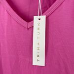 Trina Turk  Delfino Tunic Top Size M/L Fringe Pink Fusion Beach Coastal Boho NWT Photo 4