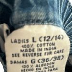 90s Vintage Bobbie Brooks Womens Sz L Denim 100% Cotton Long Button Midi Skirt Blue Size L Photo 3