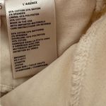 L'Agence Women's Cream High Rise Ankle Slit Velvet Pants Size 25 Photo 6