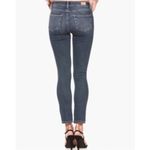 Paige High Rise Hoxton Ankle Peg with Pearl Adorned Patches “CIAO BABY” Jeans 26 Photo 5