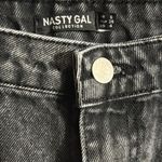 Nasty Gal  Black Cropped Ankle Jeans with Distressed Hem Photo 2