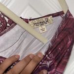 One World  Printed V-Neck Maxi Dress berry color L(P2P 22-25”) NWT Photo 10