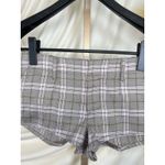Free People Micro Shorts Plaid Trouser Shorts Summer Boho Preppy Medium(10) Photo 3