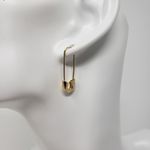 BaubleBar NWT Sugarfix by  Gold-Tone Safety Pin Threader Earrings Women's Photo 1