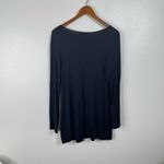 Bryn Walker  Black Scoop Neck Long Sleeve Shirt Size Medium Photo 1