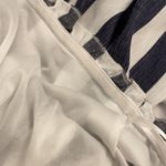 Entro Blue Mini Dress Women's Size L One Shoulder Ruffled Striped NEW Photo 11