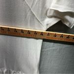 We The Free Free People  White Short Sleeve Ruffled Hem Tunic Top Oversized XS Photo 5