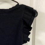 ZARA  Black Ruffle Sleeve Blouse Photo 3