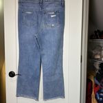 Vervet Flying Monkey 90s High-Rise Straight Rigid Mom Jeans Asymmetrical Waist Distress Photo 1