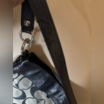 Coach  Zoe hobo bag in a black and grey signature canvas OS Photo 7