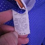 Vintage Laurel Ridge 70s Blue & White Polka Dot Pintuck Pleated Dress Size 15/16 Photo 5