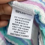 ESCAPE by Habitat Clothes XL Seersuceker Striped Crinkle Button Down Shirt Top White Photo 7