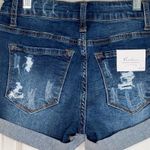 KanCan Rolled Cuff Hem Distressed Denim Blue Shorts Pockets Womens Size 3 NWT Photo 5