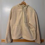 Outdoor Voices  Fleece full zip jacket cream oatmeal women’s medium Photo 0
