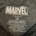 Marvel Captain America Charcoal Heather Dark Gray Graphic Woman's Tee Size 2X Photo 3