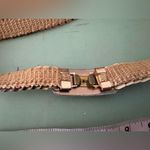 Vintage Gold Small Scales Stretch Belt With Rectangular Buckle Women’s Fits XS/S Photo 3