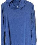 Mofiz Women's Blue Hoodie shirt Long Sleeve Top Yoga Lounge Comfort Sz S Photo 0