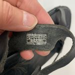 Keen  Size 6 Sandals Drum Alman Black Leather Ankle Strap Toe Post Shoes Woman’s Photo 2