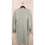 ZARA Green Ribbed Knit Long Sleeve Crew Neck Sweater Dress Photo 7
