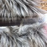 Rachel Zoe Brown tones Shaggy Boho Preppy Warm Lined Faux Fur Vest size Medium Photo 12