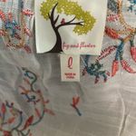 Fig and Flower Cream Dress with Multicolor Embroidery Size L Photo 3