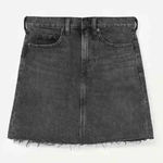 Everlane  The Denim Jean Raw Hem Mini Skirt in Black Sz. 27 Photo 0