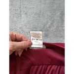 B. Smart Burgundy Satin High-Low Formal Prom Cocktail Evening Gown VNeck Satin 15 Photo 11