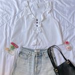 ZARA Trf Cottage Core Frilled Sleeveless Top Ruffled V Neck Size XS Photo 0