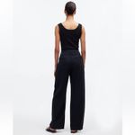 Madewell  The Harlow‎ Wide-Leg Linen Blend Pants in True Black Sz 0 NEW Photo 1