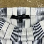 Lafayette 148 New York off shoulder dark indigo and White Striped Top
Size: M Size M Photo 6