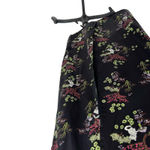 Urban Outfitters  Mikayla Floral Midi Dress Cat Print‎ Satin Black Size Small Photo 8