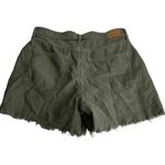 American Eagle highest rise mom short green distressed cut off shorts Size 6 Photo 2