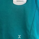 Xersion Everglade Teal Short Sleeve Hoodie Photo 2