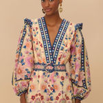 Farm Rio NWT  Superbloom Tapestry Cream Romper size medium retails $220 Photo 0