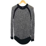 Lululemon Athletica Womens Passage Merino Wool Sweater Heather Gray Black Small Photo 1