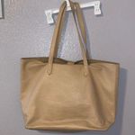 Old Navy Beige Faux Leather Tote Bag Photo 0