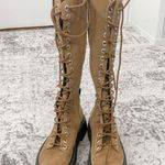 NWB Larroude Lara Knee High Combat Boot Tobacco Brown Size 7 Photo 12